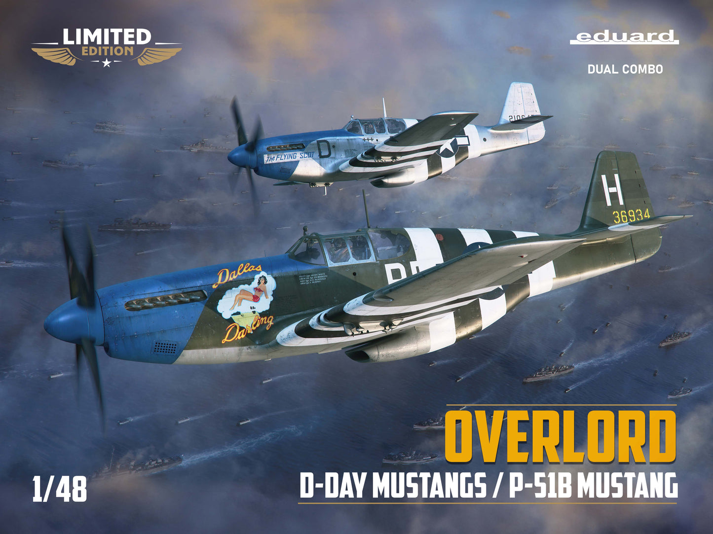 Eduard 11181 Overlord D-Day Mustang P51B Fighter Dual Combo