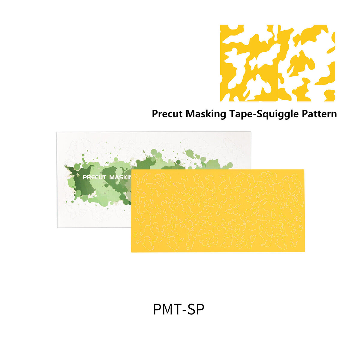 Dspiae PMT-SP PMT-SP Precut Masking Tape - Squiggle Pattern