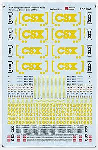 Microscale 871362 HO CSX -- Boxcar, ES44AC & EMD 2nd Gen Diesels 2010