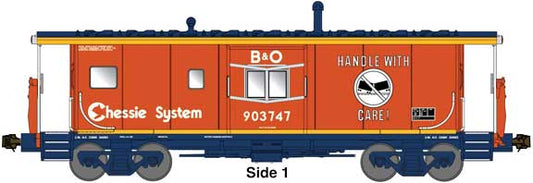 Bluford Shops 44311 N International Car Bay Window Caboose Phase 4 - RTR -- Chessie B&O #903820