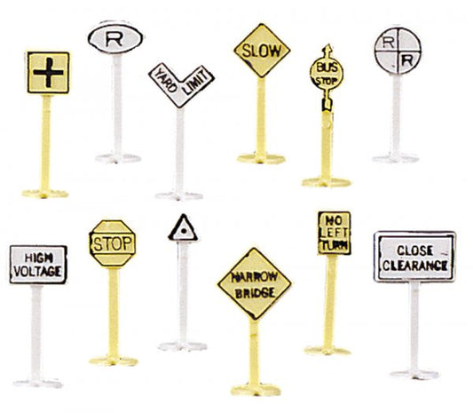 Bachmann 42513 N Railroad & Street Signs (24)