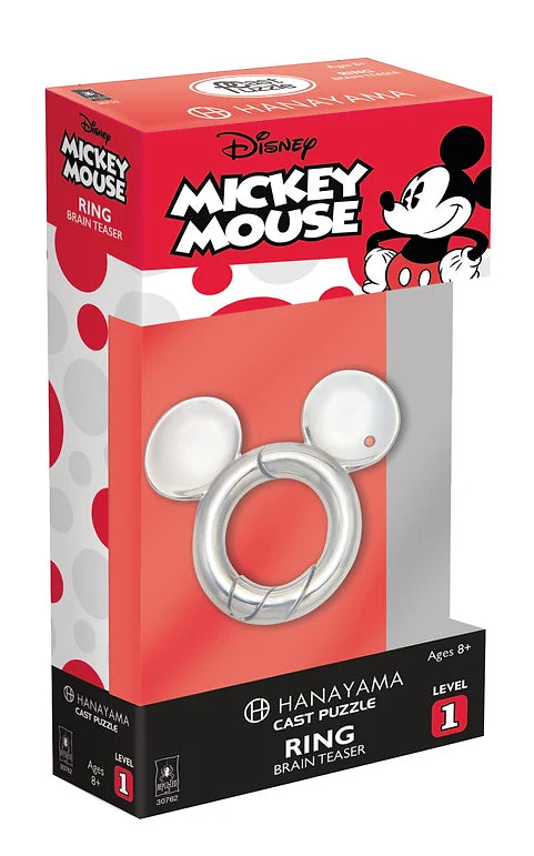 University Games 30762 Puzzle: Hanayama: Mickey Mouse Ring Lvl 1