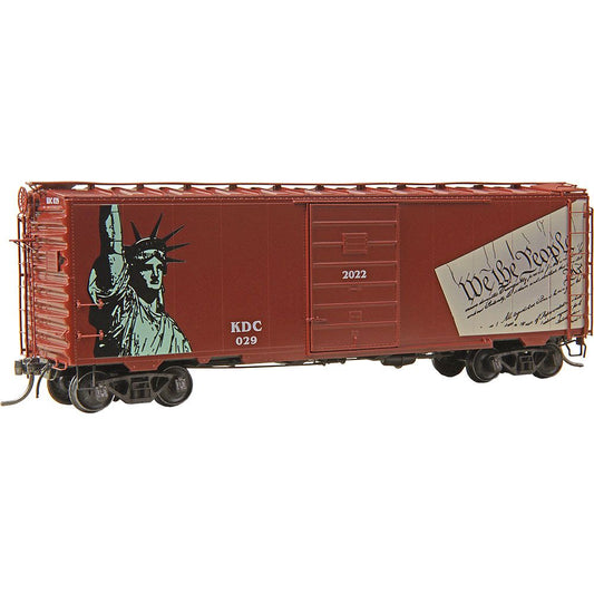 Kadee 6929 #6929 HO Scale KDC 2022 Patriotic Car #029 - RTR 40' PS-1 Boxcar