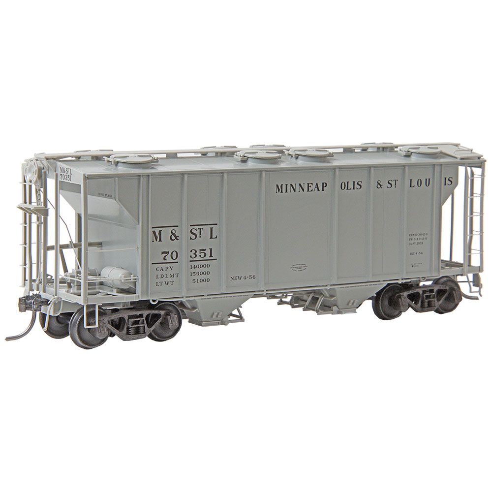 Kadee 8343 #8343 HO Scale Minneapolis & St Louis #70351 - RTR PS-2 Two Bay Hopper