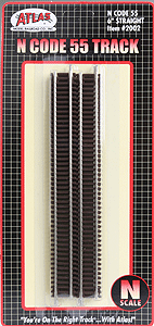 Atlas 2002 N CODE 55 TRACK 6" Straight (6 pcs/pk)