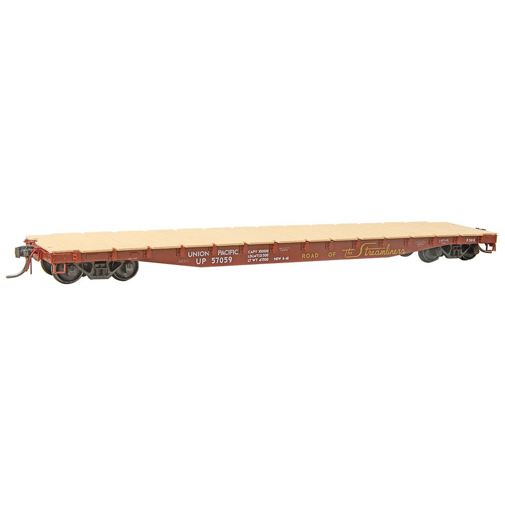 Kadee 9506 HO Scale Union Pacific #57059 - RTR 50 Ton AAR Flat Car