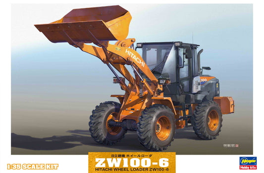 Hasegawa 66004 Hitachi Wheel Loader Zw100-6
