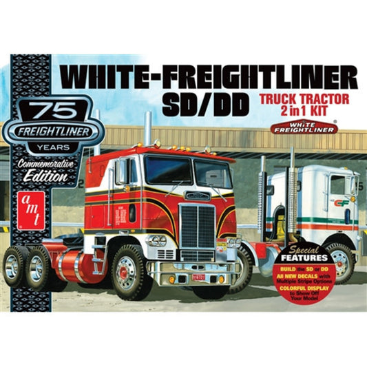 AMT 1046 1/25 Freightliner 2-in-1 Single/Dual Tractor, Wh
