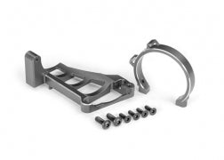 Traxxas 10262-GRAY Motor mounts (front & rear) (gray-anodized 6061-T6 aluminum)/ (for use with #3483 motor)