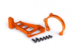 Traxxas 10262-ORNG Motor mounts (front & rear) (orange-anodized 6061-T6 aluminum)/ (for use with #3483 motor)
