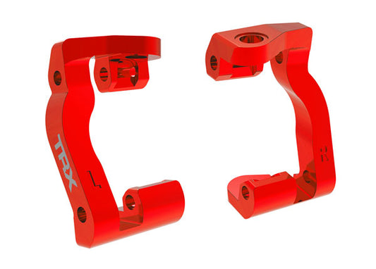 Traxxas 10733-RED Caster blocks (c-hubs), 6061-T6 aluminum (red-anodized) (left & right)