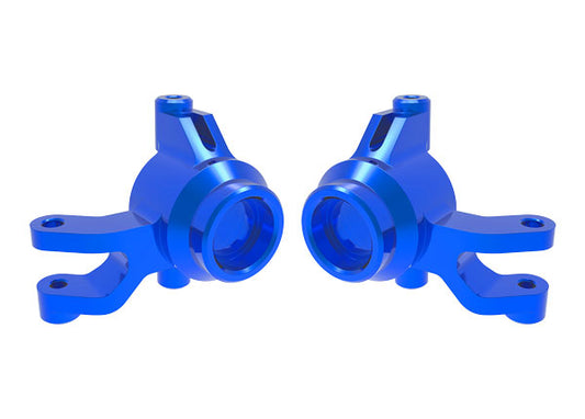Traxxas 10734-BLUE Steering blocks, 6061-T6 aluminum (blue-anodized) (left & right)