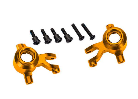 Traxxas 10734-ORNG Orange Aluminum Steering Blocks (L&R)