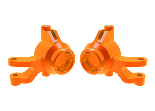 Traxxas 10734-ORNG Steering blocks, 6061-T6 aluminum (orange-anodized) (left & right)