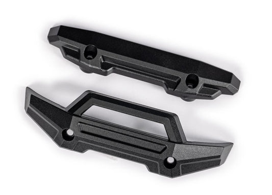 Traxxas 10735-BLK Bumper, front (1)/ rear (1) (black)