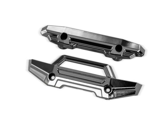 Traxxas 10735-BLKCR Black Chrome Front and Rear Bumper