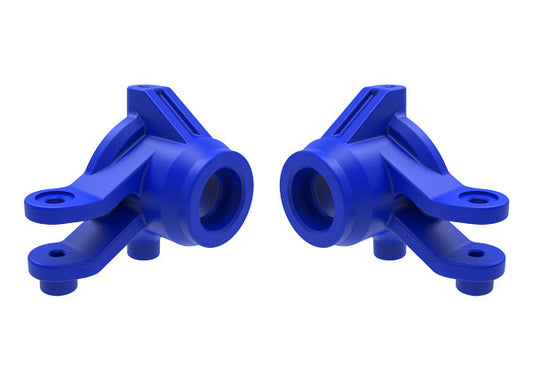 Traxxas 10736-BLUE Steering blocks, left & right (blue)