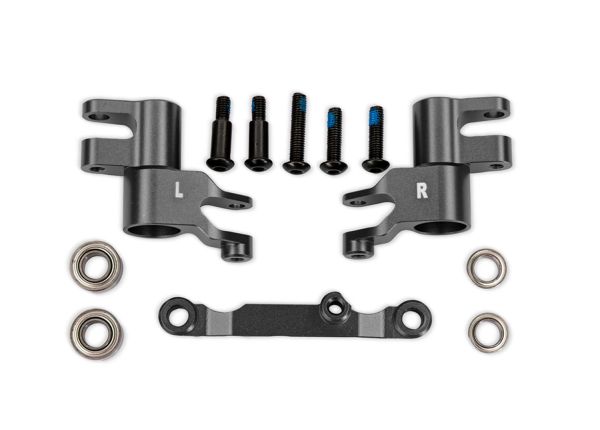 Traxxas 10743-GRAY Gray Aluminum Bellcrank Assembly with Drag Link