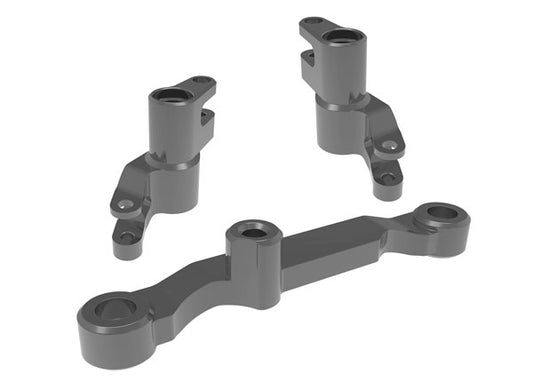 Traxxas 10743-GRAY Steering bellcranks, draglink (dark titanium-anodized 6061-T6 aluminum)
