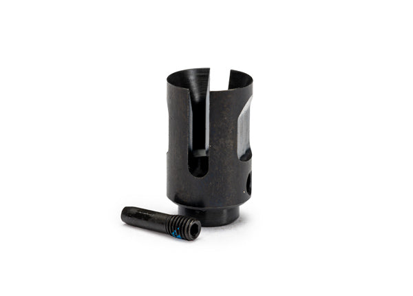 Traxxas 10747X Drive cup, steel (1)/ screw pin (1)