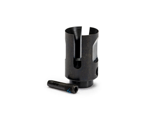 Traxxas 10747X Drive cup, steel (1)/ screw pin (1)