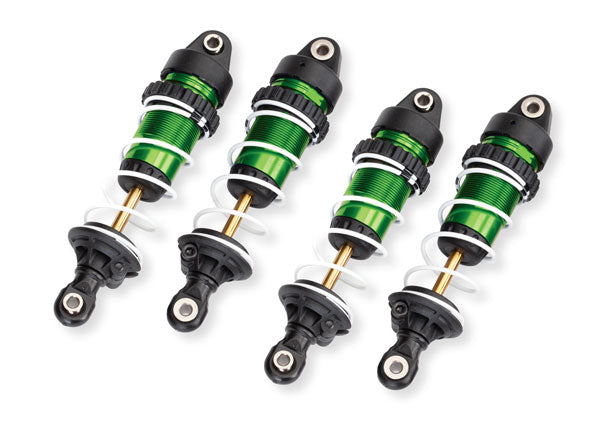 Traxxas 10765-GRN Shocks, GTR long, green-anodized (4)