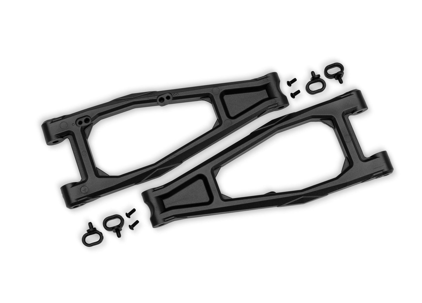 Traxxas 10929-BLK Black Upper Front HD Suspension Arms (L&R)
