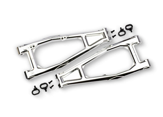 Traxxas 10929-CHRM Chrome Upper Front HD Suspension Arms (L&R)