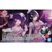 Bandai 2707663 The Idolmaster Shiny Colors 30 Minutes Sisters Option Hairstyle & Face Parts (Mamimi Tanaka & Sakuya Shirase) Accessory Kit Set