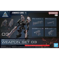 Bandai 2724591 Armored Core VI Fires of Rubicon 30 Minutes Missions Weapon Set 03 Accessory Set