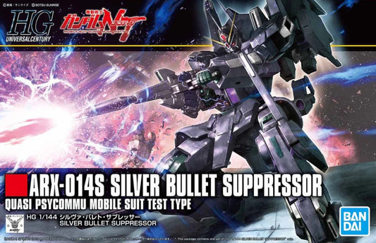 Bandai 5057694 HGUC #225 Silver Bullet Suppressor Gundam NT
