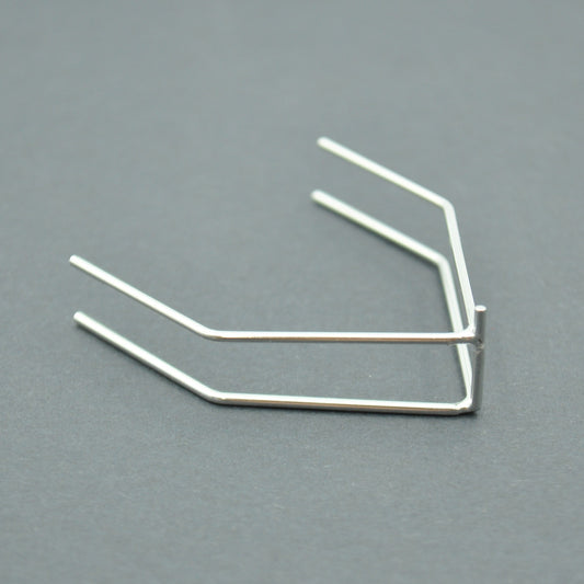 1RC Racing 2021 Rear Nerf Bar, 1/18 Silver Crown