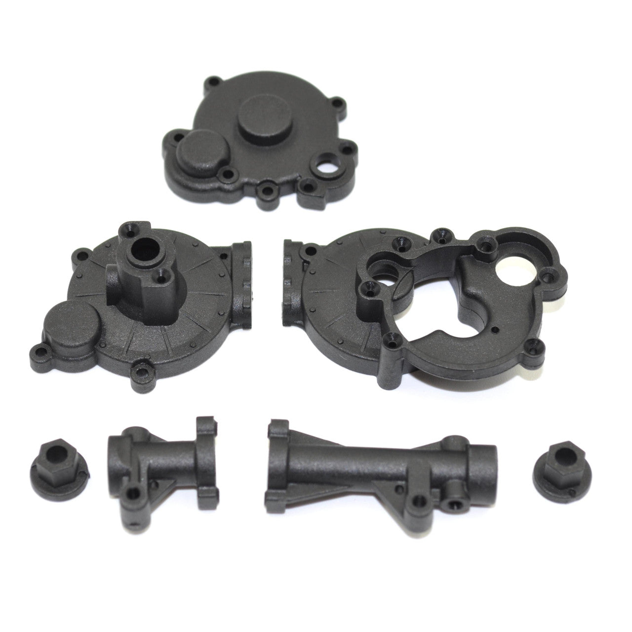 1RC Racing 3041 Rear End Cases, Black, 1/18 Super Mod