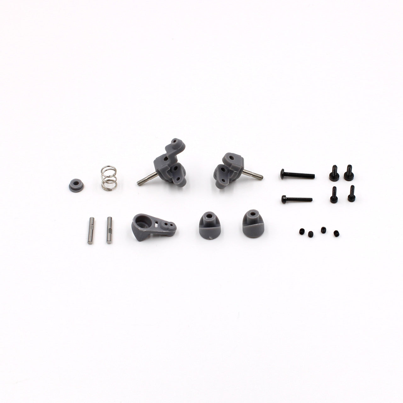 1RC Racing 3047 FR Spindles 2.0 & Servo Saver, 1/18 Mid, Spr, EDM
