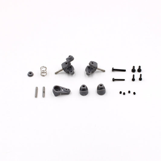 1RC Racing 3047 FR Spindles 2.0 & Servo Saver, 1/18 Mid, Spr, EDM