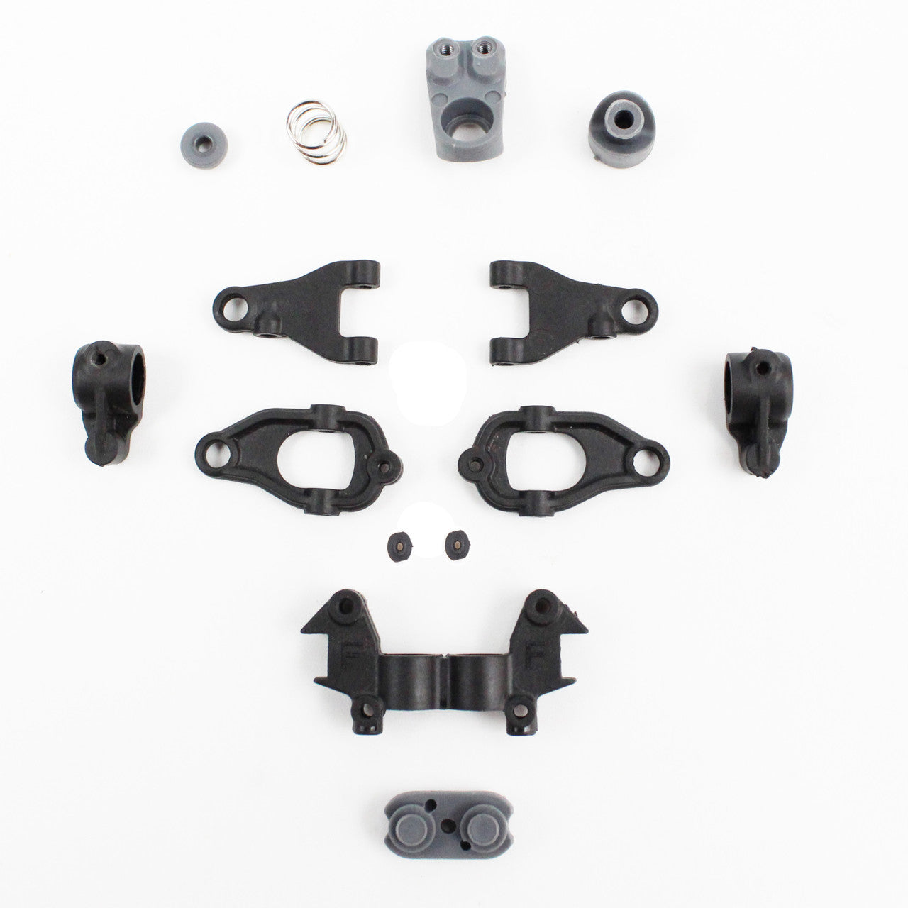 1RC Racing 3404 Front Suspension Plastics Set, 1/24 Asphalt Late Model