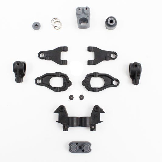 1RC Racing 3404 Front Suspension Plastics Set, 1/24 Asphalt Late Model