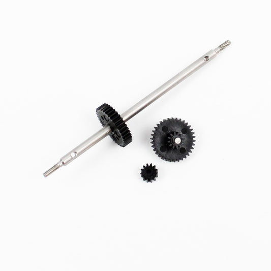 1RC Racing 4400 Rear Axle, Compound Gear, & Pinion Gear, 1/24 Asphalt Late Model