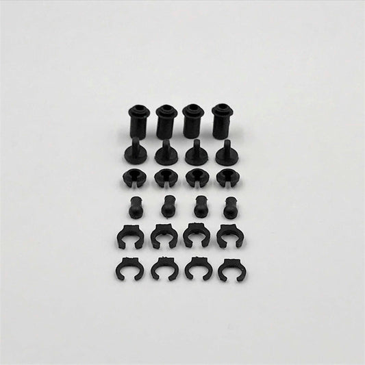 1RC Racing 5004 Shock Plastic Parts, 1/18 Mid, Spr, EDM, LM