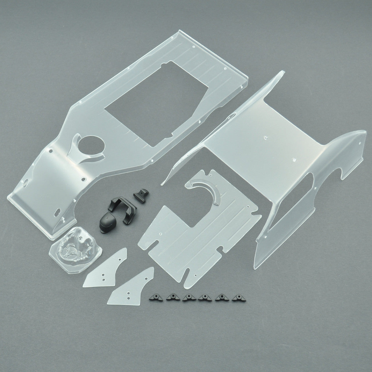 1RC Racing 6053 Body Set, Clear, 1/18 Modified