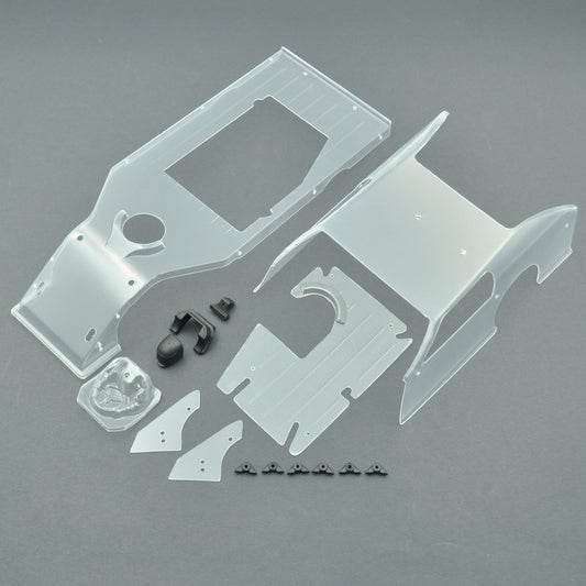 1RC Racing 6053 Body Set, Clear, 1/18 Modified