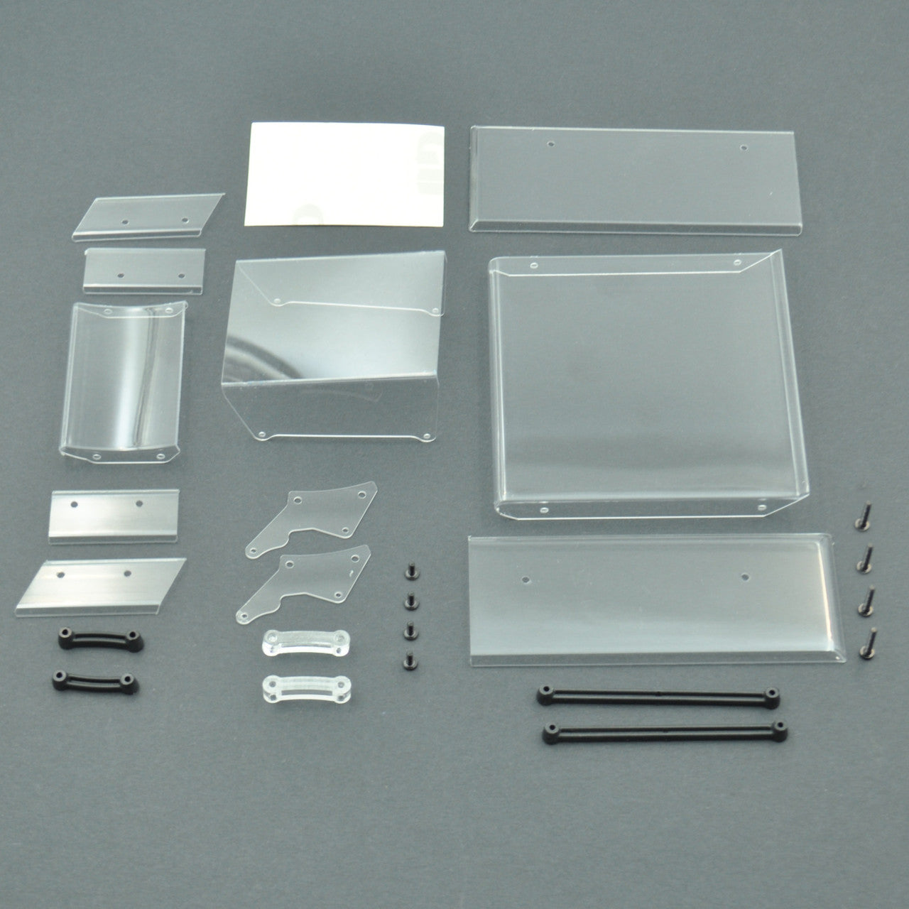 1RC Racing 6055 Top & Front Wing, Clear, 1/18 Sprint 3.0