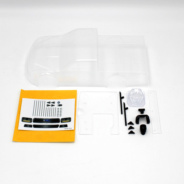 1RC Racing 6070 Body & Driver, Clear, 1/18 Asphalt Truck