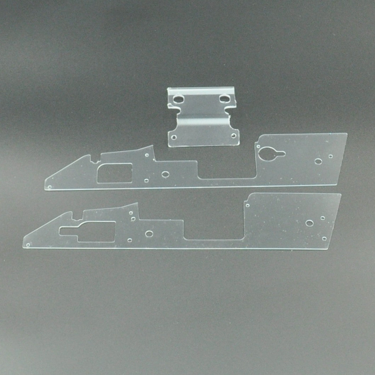 1RC Racing 6072 Chassis Panels & Nose Panel, Clear, 1/18 EDM 3.0