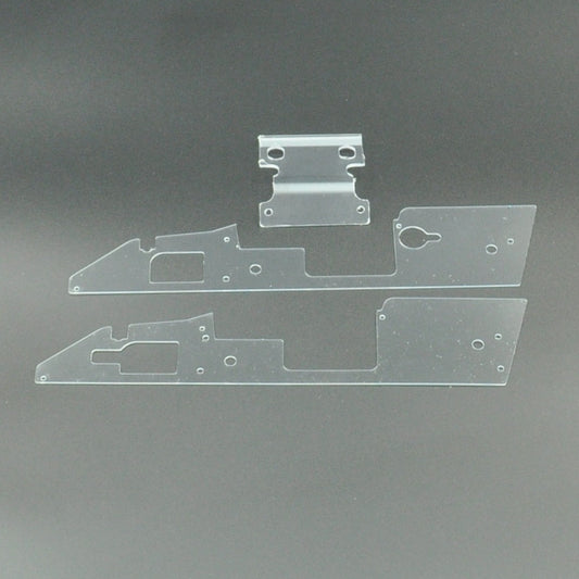 1RC Racing 6072 Chassis Panels & Nose Panel, Clear, 1/18 EDM 3.0