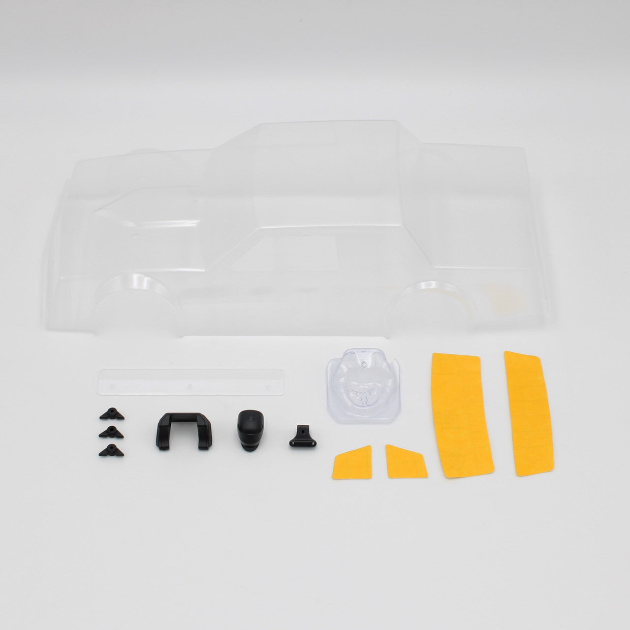 1RC Racing 6073 Body & Driver, Clear, 18th Dirt Street Stock