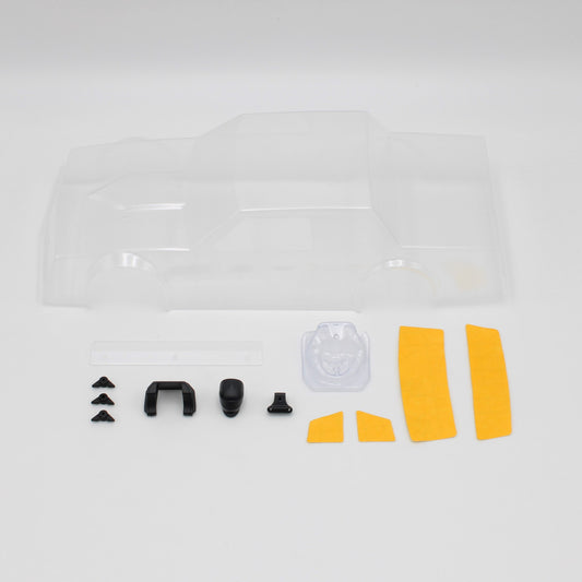 1RC Racing 6073 Body & Driver, Clear, 18th Dirt Street Stock