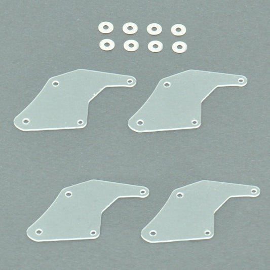 1RC Racing 6082 Front Wing Mount Plates, 1/18 Mini Sprint