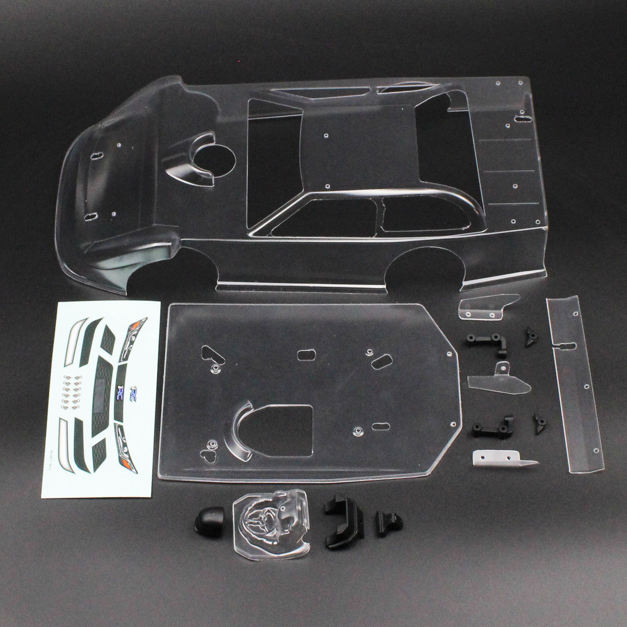 1RC Racing 6085 Body Set, Clear, 1/18 Late Model 3.0