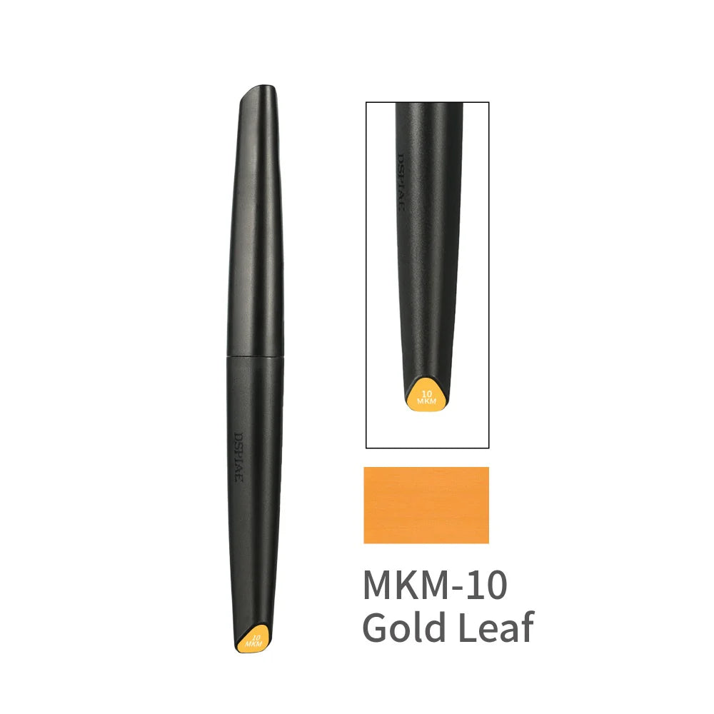 Dspiae MKM-10 Soft Tip Water Based Acrylic Paint Marker (Gold Leaf)